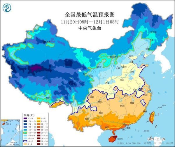 寒潮继续发威！我国大部地区陆续迎气温低点 东北局地有特大暴雪